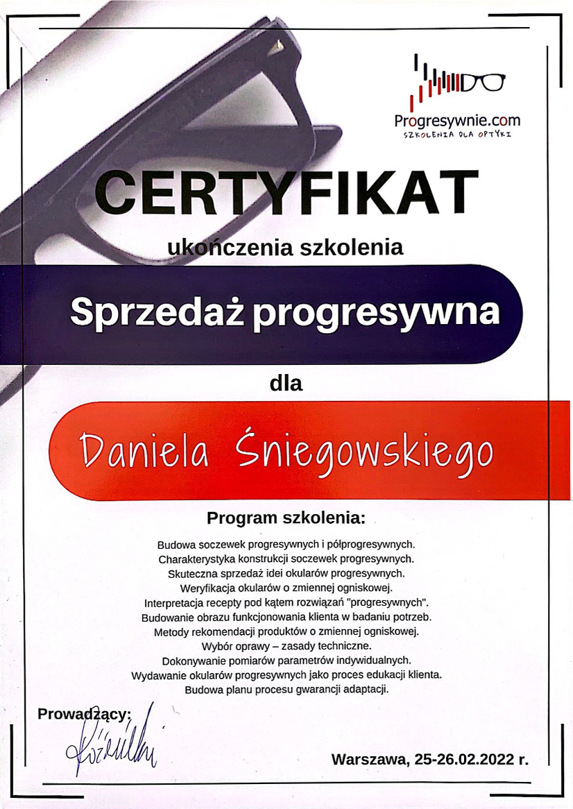certyfikat_ewa_węgłowska_salon_optyczny_ełk_armii_krajowej_1